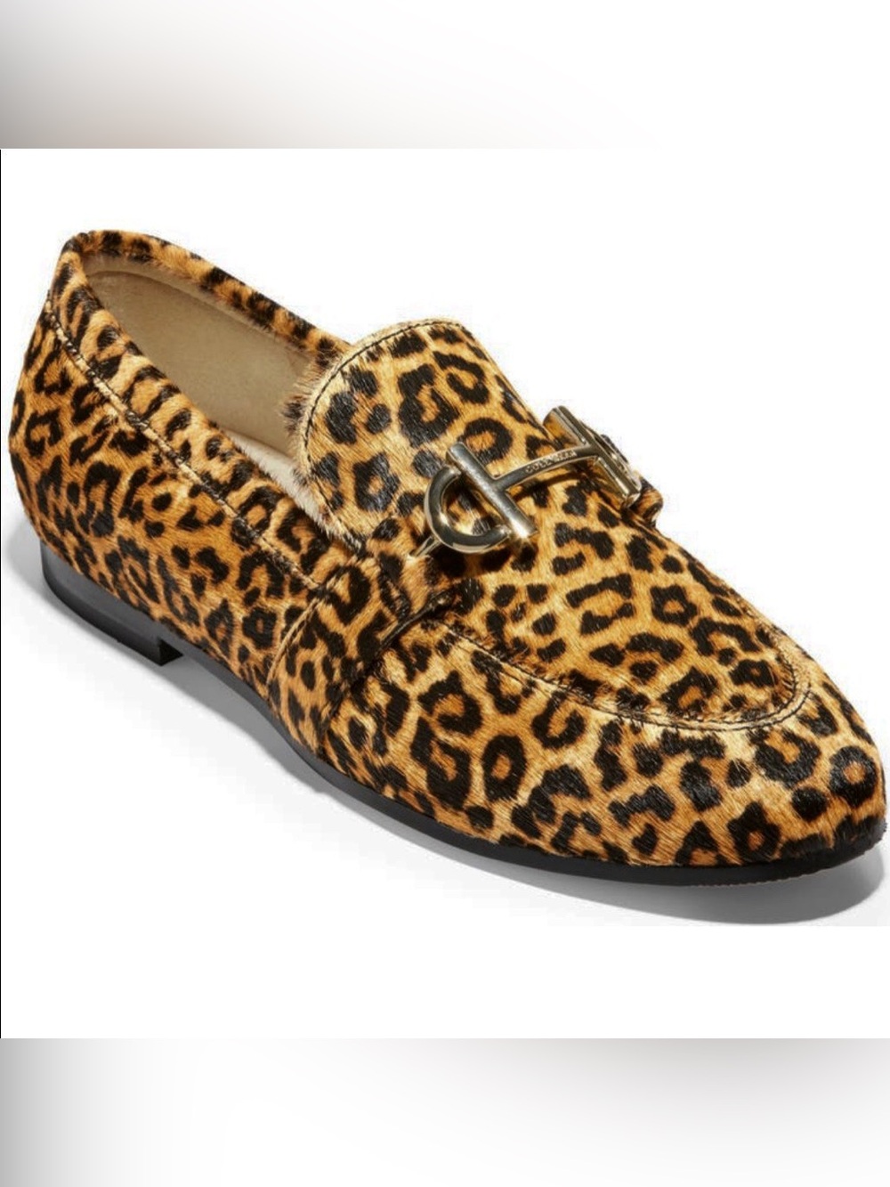 Cole Haan Modern Classic Genuine Calf Hair Bit Loafer in Printed Ocelot